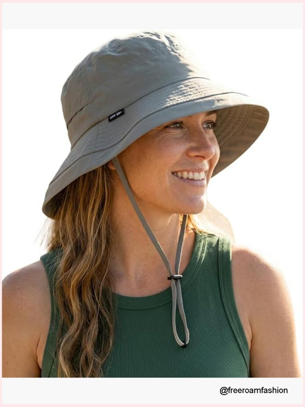 UPF 50+ Wide Brim Bucket Hat Waterproof Packable Sun Hat